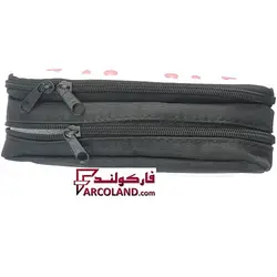 جامدادی پارچه ای متین کد 1-301 طرح جوجه و کرگدن | Matin pencil case | دو زیپ - فروشگاه اینترنتی فارکولند