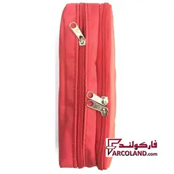 جامدادی پارچه ای متین کد 3-301 طرح دو گاو | Matin pencil case | دو زیپ - فروشگاه اینترنتی فارکولند