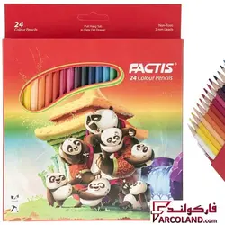مداد رنگی 24 رنگ فکتیس مدل F07112324 | جعبه مقوایی | Factis colour pencil - فروشگاه اینترنتی فارکولند