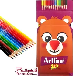 مداد رنگی 12 رنگ آرت لاین مدل ECP12P | جعبه مقوایی | Artline colour pencil - فروشگاه اینترنتی فارکولند