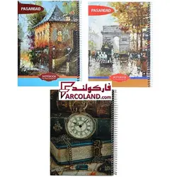 دفتر خط دار سیمی 100 برگ جلد سخت گالینگور مدل کلاسیک | طرح های متنوع - فروشگاه اینترنتی فارکولند