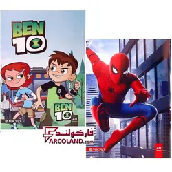 دفتر خط دار مشق ته دوخت 40 برگ میکرو مدل پسرانه | طرح های متنوع - فروشگاه اینترنتی فارکولند