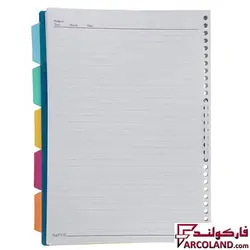 کاغذ یدک کلاسور مدیران A4 پاپکو خط دار 30 حلقه بسته ای 100 برگ کد NB625-SH | گرماژ 70 - فروشگاه اینترنتی فارکولند