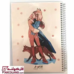 دفتر خط دار سیمی 100 برگ جلد روکش پلاستیکی کد 02 | طرح های متنوع - فروشگاه اینترنتی فارکولند