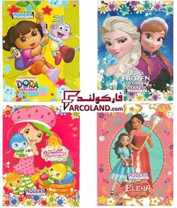 دفتر شطرنجی ته دوخت 30 برگ جلد گلاسه خانه درشت دخترانه | 1 سانتی متر - فروشگاه اینترنتی فارکولند