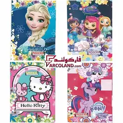 دفتر شطرنجی ته دوخت 30 برگ جلد گلاسه خانه ریز دخترانه | 0.5 سانتی متر - فروشگاه اینترنتی فارکولند