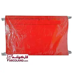 پوشه آویز مقوایی گلاسه همراه با سیخ فلزی رنگ قرمز بسته 10 عددی - فروشگاه اینترنتی فارکولند