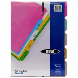 دیوایدر رنگی مقوایی ضخیم سایز A4 بسته 100 عددی - فروشگاه اینترنتی فارکولند