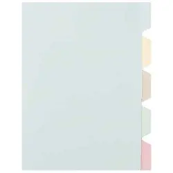 دیوایدر مقوایی 100 برگ مدل 5 رنگ سایز A4 - فروشگاه اینترنتی فارکولند