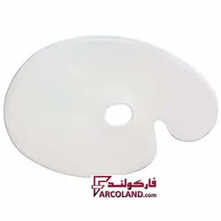 پالت رنگ مدل تخت ساده پلاستیکی مخصوص رنگ اکریلیک و روغن - فروشگاه اینترنتی فارکولند