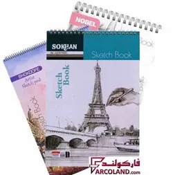 دفتر طراحی سایز A3 مدل سیم 50 برگ جلد مقوایی - فروشگاه اینترنتی فارکولند