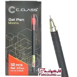 خودکار روان نویس قرمز سی کلاس C.Class نوک 0.7 میلی متری مدل مورنو Moreno بسته 12 عددی - فروشگاه اینترنتی فارکولند