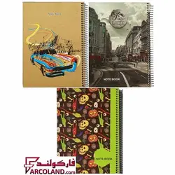 دفتر سیمی جلد سخت گالینگور سایز A4 طرح کلاسیک 100 برگ سایز رحلی - فروشگاه اینترنتی فارکولند