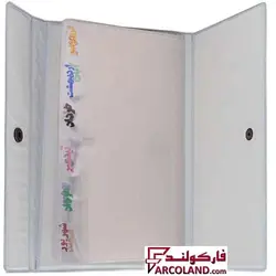 آلبوم چک فومی دکمه دار 12 خانه دارای ایندکس ماه شمار فارسی - فروشگاه اینترنتی فارکولند