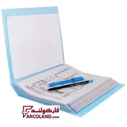 کلیر بوک 80 برگ پاپکو قاب دار مدل شفاف کد A4-80T - فروشگاه اینترنتی فارکولند