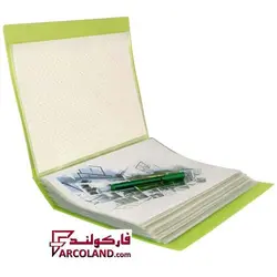 کلیر بوک 100 برگ پاپکو قاب دار مدل شفاف کد A4-100T - فروشگاه اینترنتی فارکولند
