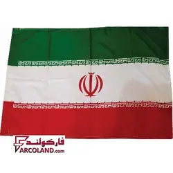 پرچم ایران پارچه ای مدل اهتزاز افقی - فروشگاه اینترنتی فارکولند