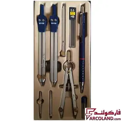 ست پرگار مهندسی ام جی ام 9 تکه مدل MGM - فروشگاه اینترنتی فارکولند