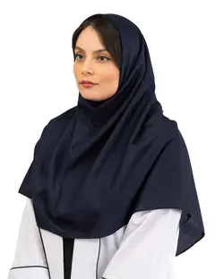 مقنعه زنانه نخی قد 95 سرمه ای فشن
