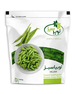 لوبیا سبز منجمد 400 گرمی نوبر سبز