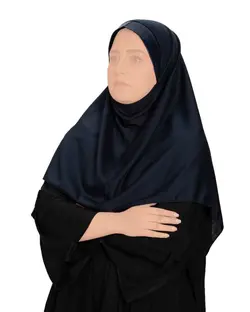 مقنعه زنانه تل پهن نخی قد 90 خاتون