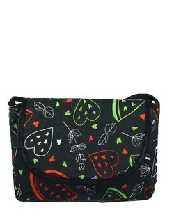 کیف زنانه دوشی زغالی رنگ تا رنگ