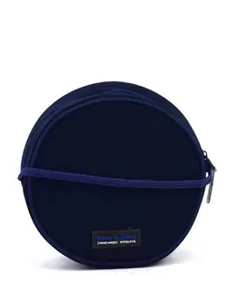 کیف زنانه دوشی گرد سرمه ای رنگ تا رنگ