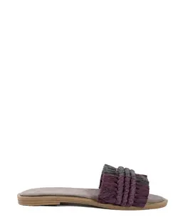 صندل زنانه مکرومه بنفش سورا