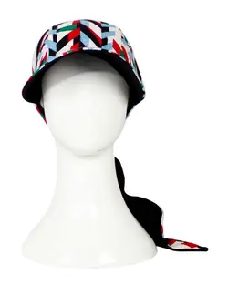 کلاه زنانه دورو گره ای چند رنگ تارتن Tartan