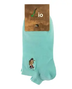 جوراب مچی نخی طرح Polo آبی روشن لیو Lio