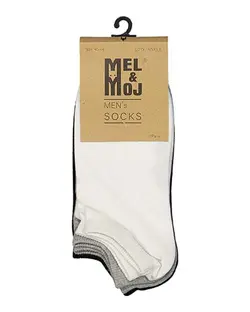 جوراب مردانه مچی مل اند موژ Mel & Moj کد M06492-912 بسته 3 جفتی