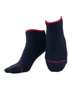 جوراب مردانه مچی نخ کتان مشکی قرمز جوپا Joopa