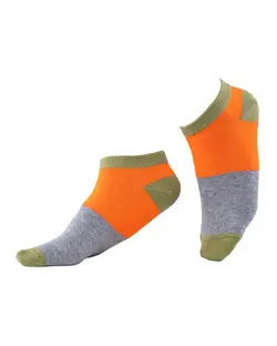 جوراب مردانه مچی نخ کتان نارنجی سبز جوپا Joopa