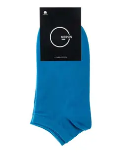 جوراب مردانه مچی نخی آبی مرسین Mersin