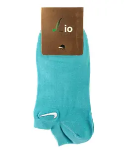 جوراب مردانه مچی نخی طرح Nike آبی روشن لیو Lio