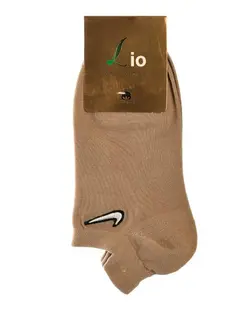 جوراب مردانه مچی نخی طرح Nike نسکافه ای لیو Lio