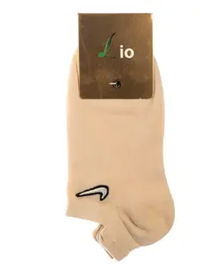 جوراب مردانه مچی نخی طرح Nike کرم لیو Lio