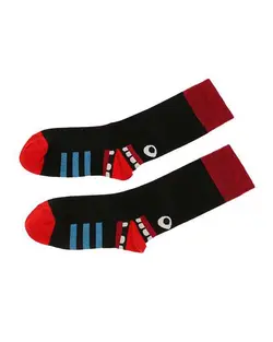 جوراب مردانه ساق بلند نخی نانو مشکی Sun