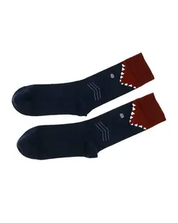 جوراب مردانه ساق بلند نخی نانو سرمه ای زرشکی Sun