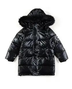 کاپشن بچگانه شمعی کلاهدار مدل فشن مشکی مارکا کیدز Marka Kids