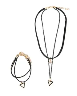 ست گردنبند و دستبند دخترانه بالون Balloon مدل AC044