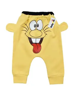 شلوار نوزادی نخی زرد بیبی وان مدل 101-29