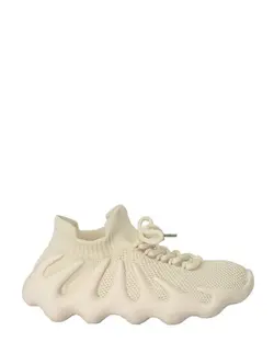 کفش ورزشی جورابی شیری ساپایرسپور طرح Adidas Yeezy 450