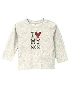 تی ‌شرت نوزادی آستین‌ بلند طوسی روشن فاکس اند بانی