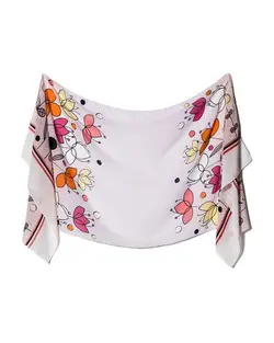 شال دخترانه حریر گلبهی Market Scarf