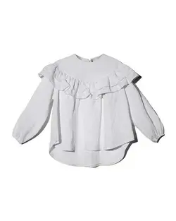 ​بلوز دخترانه نخی سفید نارسیس