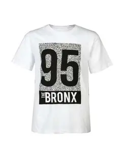 تی شرت پسرانه نخی یقه گرد سفید