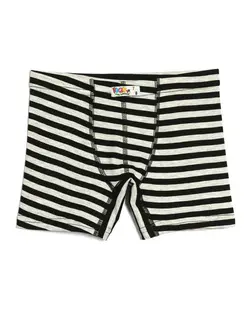 شورت پسرانه نخی نیم پا طوسی مشکی راه راه فوگو آر ایکس