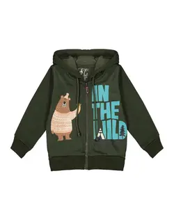 سویشرت پسرانه دورس کلاهدار سبز ارتشی سون پون Seven Poon کد B753