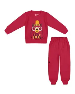 ست سویشرت و شلوار پسرانه دورس قرمز سون پون Seven Poon کد B746